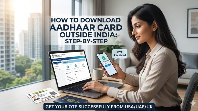 How to Download Aadhaar Card Outside India (USA, UAE, & UK): A Step-by-Step Guide